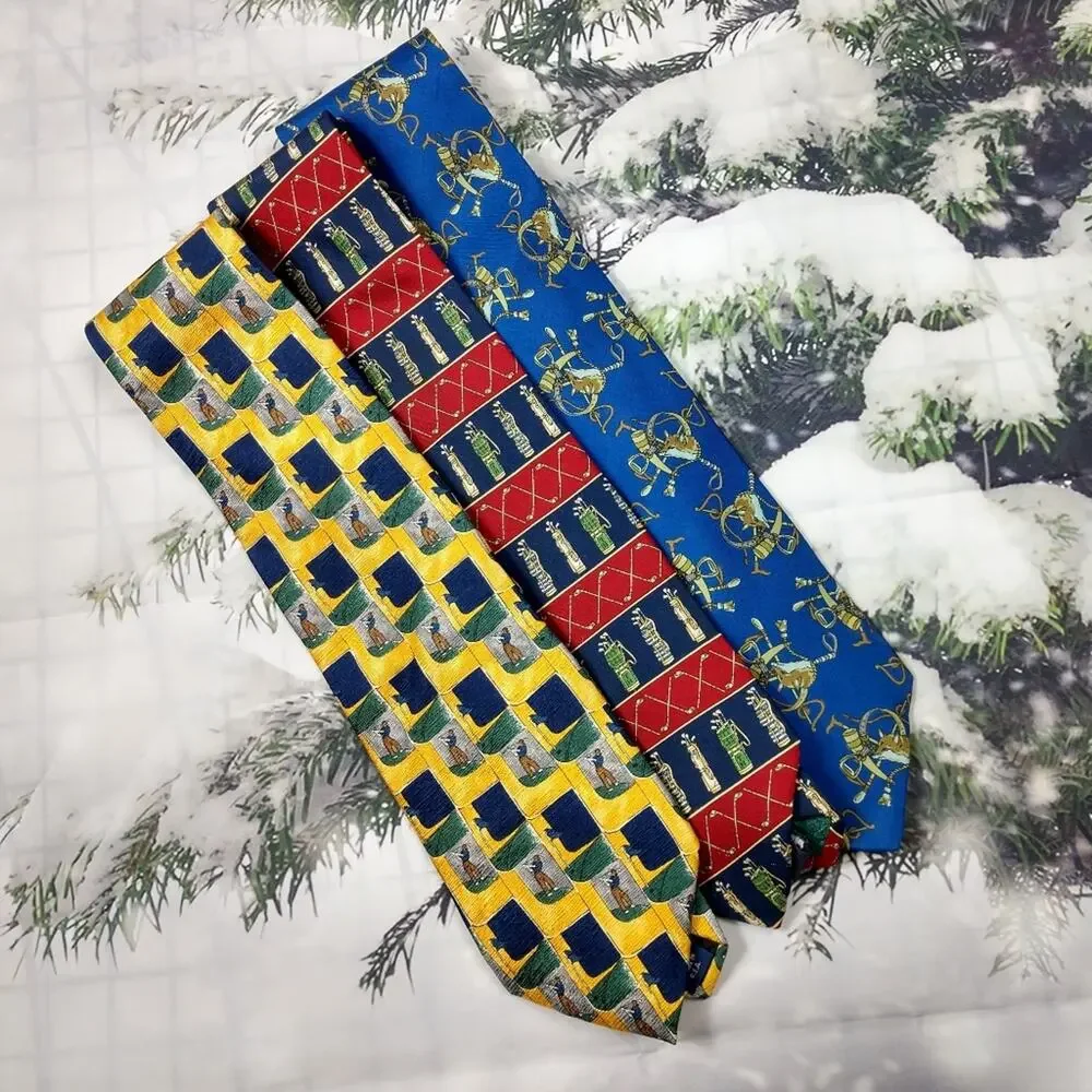 Mens Traditional Sport Silk Tie Collection Hilfiger Jack Nicholas Golf Hunt Club